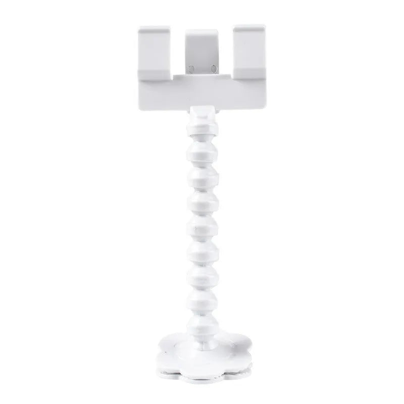 Black plastic pet selfie stick with treat clip extended to 15cm for mobile phone photography