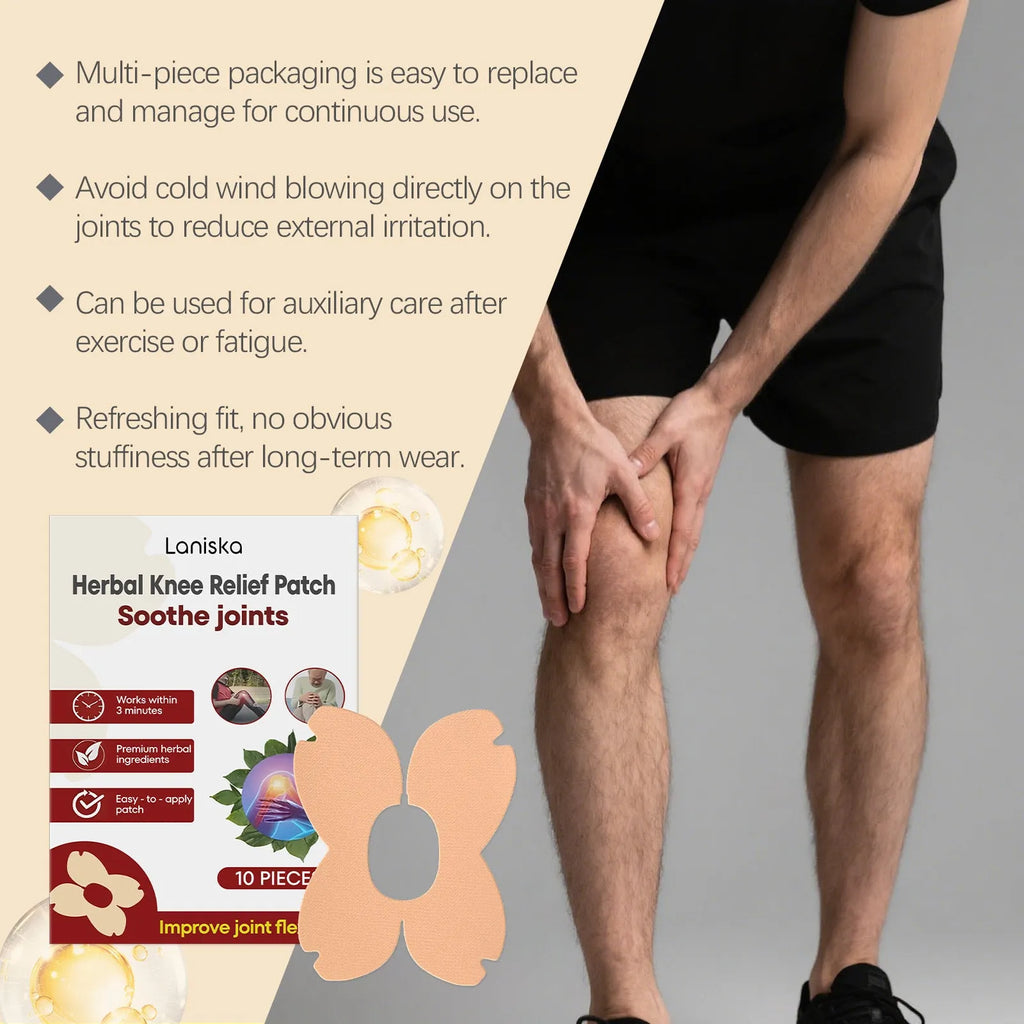 LANISKA herbal moxa leaf menthol joint care adhesive bandages ten-piece pack with storage box