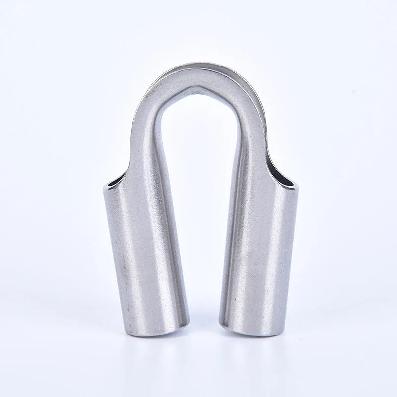 Stainless steel tubular sleeve ring for pipe fittings in multiple tube sizes.