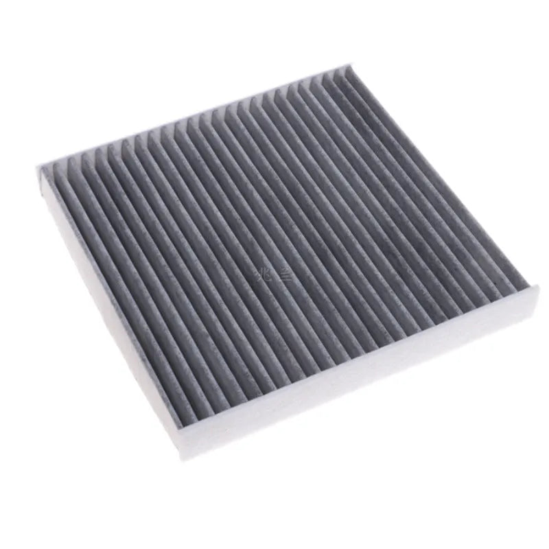 Grey air conditioning filter element for Geely cars, dimensions 215x210x30mm