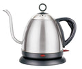 Stainless steel constant temperature kettle in gold colour with touch controls and 1 litre capacity