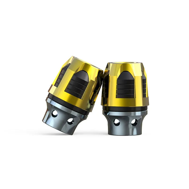 Aluminum alloy fork cup pair in multiple anodic colours for motorcycle and electric car front axles