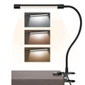 Black or white LED desk lamp with 26 cm length and USB power connection