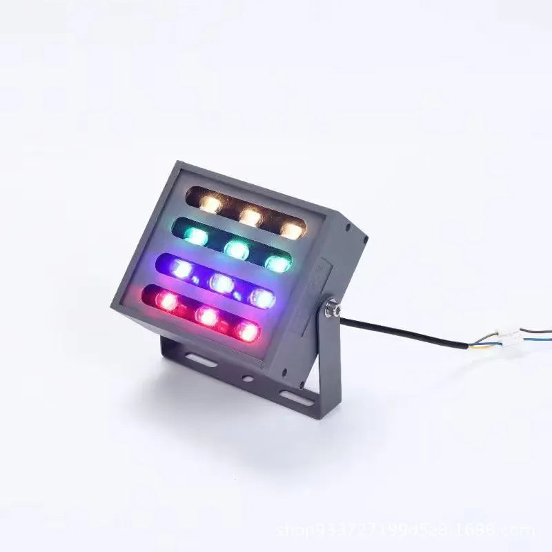 LED Rainbow Tree Lamp outdoor waterproof RGB projection spotlight with aluminium alloy shell