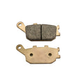 Motorcycle brake pad for Honda CBR954RR rear brake system, asbestos-free sintered construction