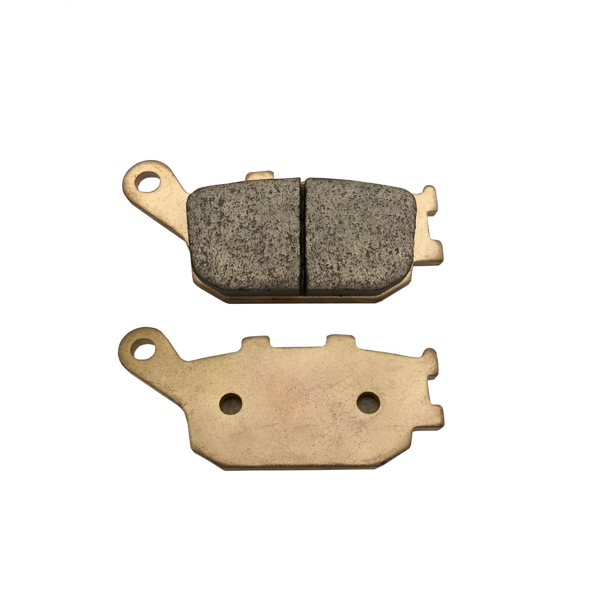 Motorcycle brake pad for Honda CBR954RR rear brake system, asbestos-free sintered construction