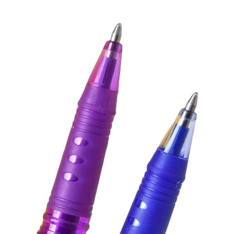 Set of heat-erasable gel pens in multiple colours with choice of 0.5mm or 0.7mm stainless steel nib tips.