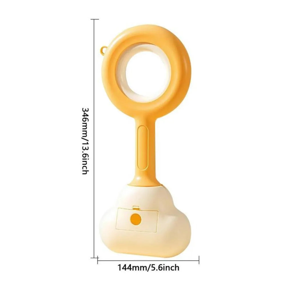 Blue cloud shape jaw dog poop scooper with comfortable grip for outdoor waste cleanup