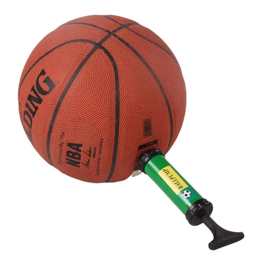 Mixed colour manual plastic hand pump for inflating sports balls and balloons