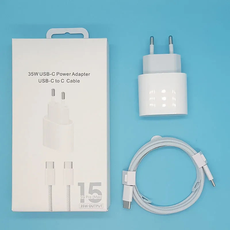 PD20W mobile phone charger with dual European and American plug compatibility