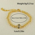 Arabic style copper bracelet with zircon stones and heart-shaped design elements for women