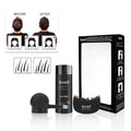 Dense hair fibre powder three-piece set boxed with multiple colour options for thinning hair coverage