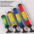 Mixed colour manual plastic hand pump for inflating sports balls and balloons