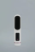 Portable charging negative ion hair comb in blue, grey or white with built-in power bank