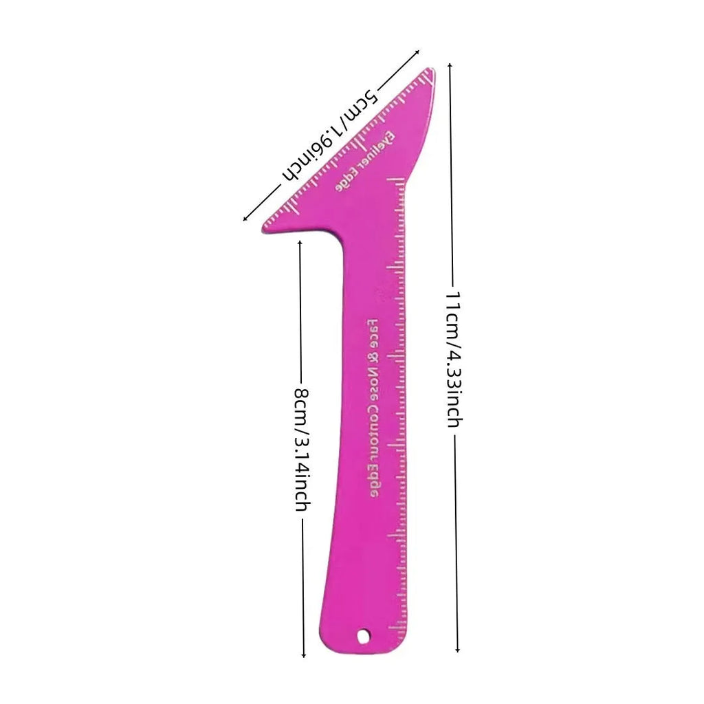 Pink and LaserFX 3-in-1 eyeliner stencils for hooded eyes with winged liner and contour templates