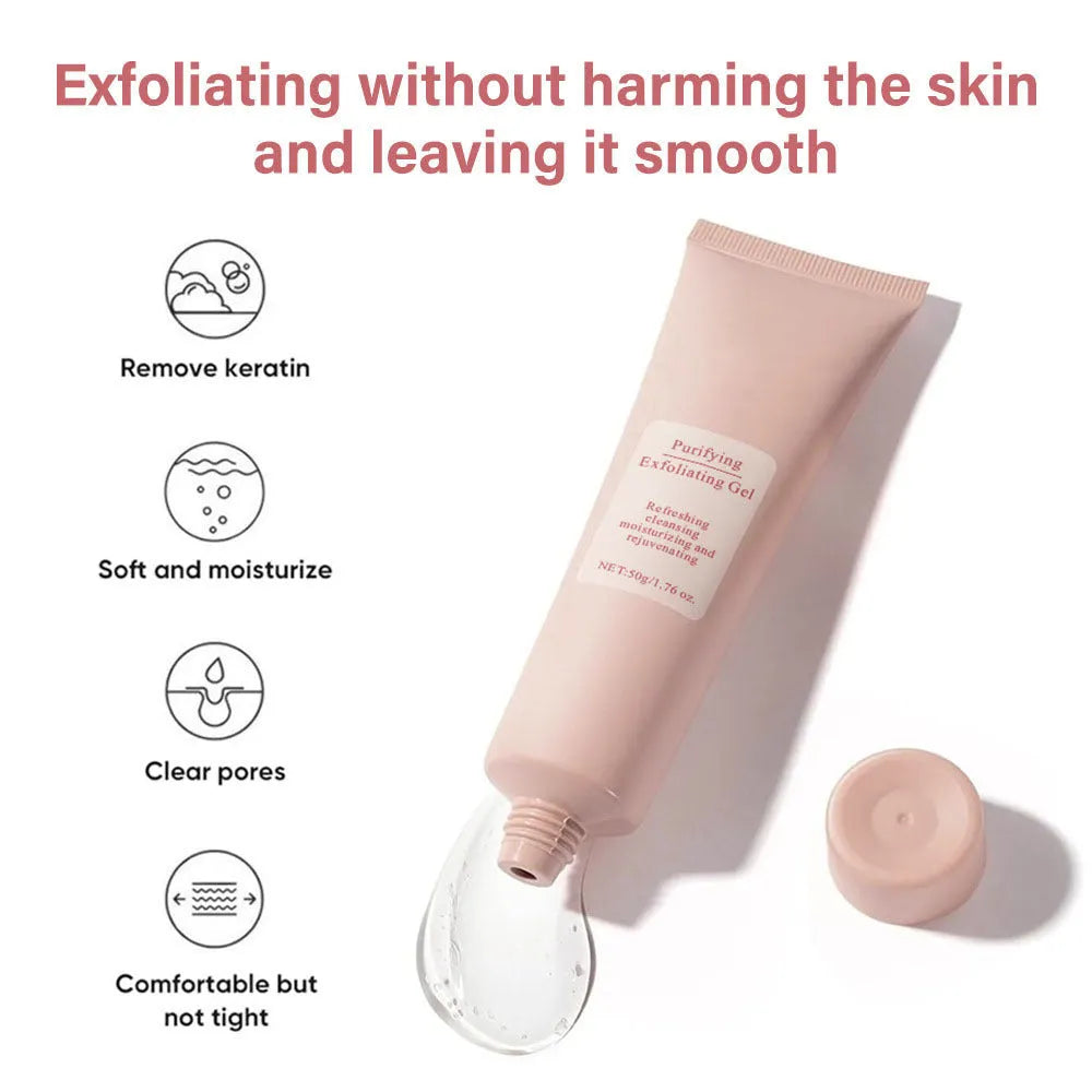 132g tube of moisturising facial exfoliating gel scrub for unisex skincare