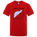Hippotenuse Opposite Adjacent funny printed cotton T-shirt in loose fit with regular short sleeves