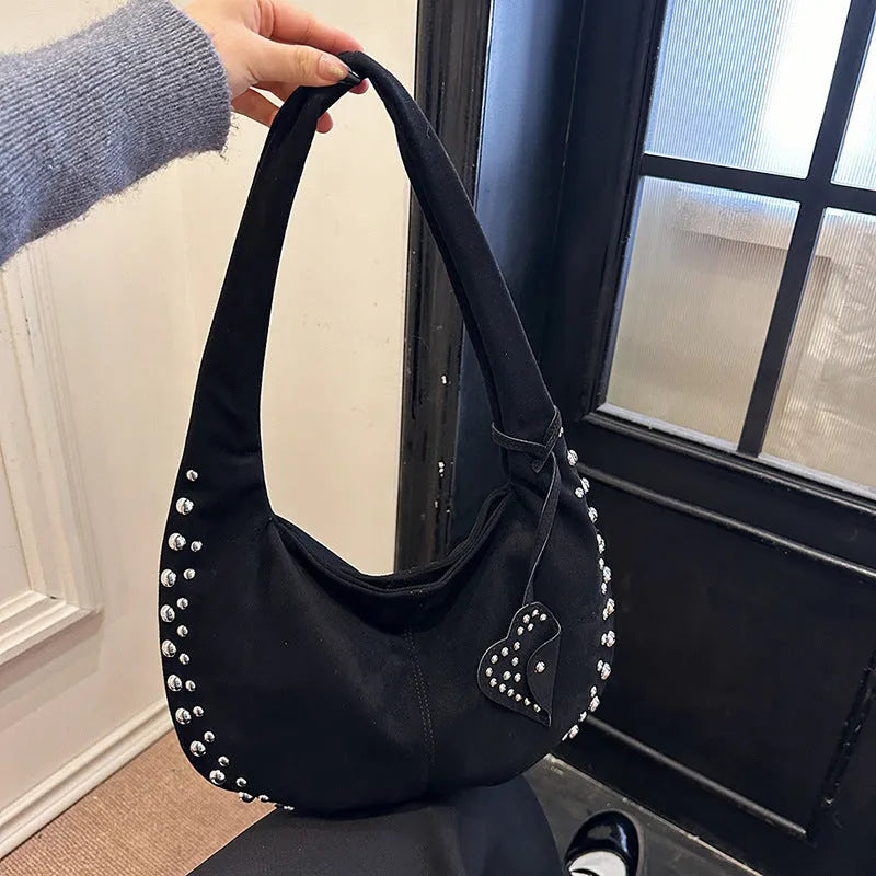 Soft plush strapless tote handbag in retro style showing colour options.