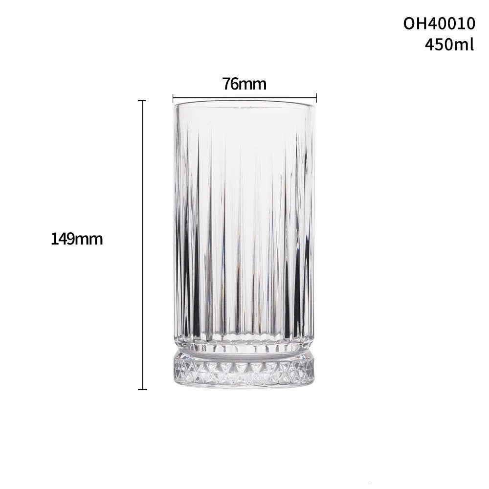 Thick bottom crystal whiskey glass showing clear glass construction and substantial base