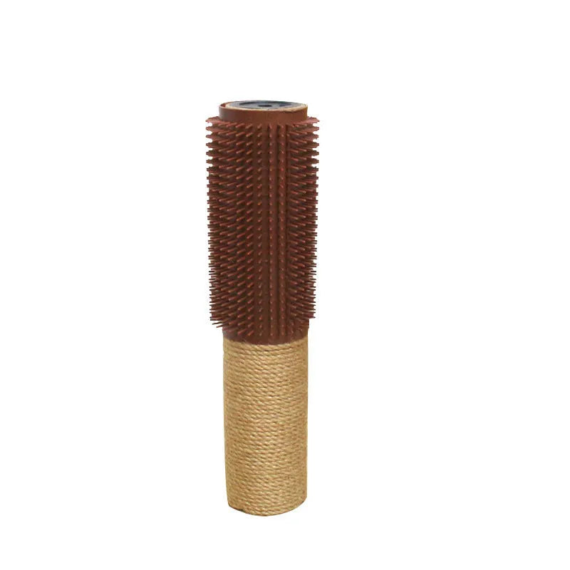 30cm tall sisal scratching post for cats with natural jute fibre covering and 5.8cm square base