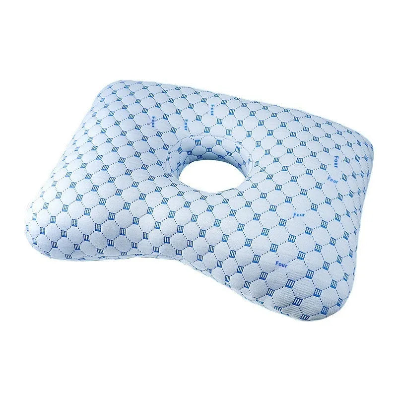 Single-hole ear pillow for salon use with detachable cover, shown in Boer Gray colour.