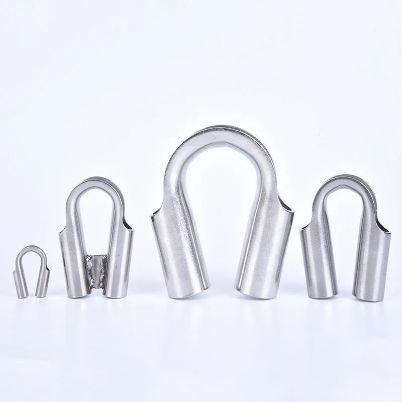 Stainless steel tubular sleeve ring for pipe fittings in multiple tube sizes.
