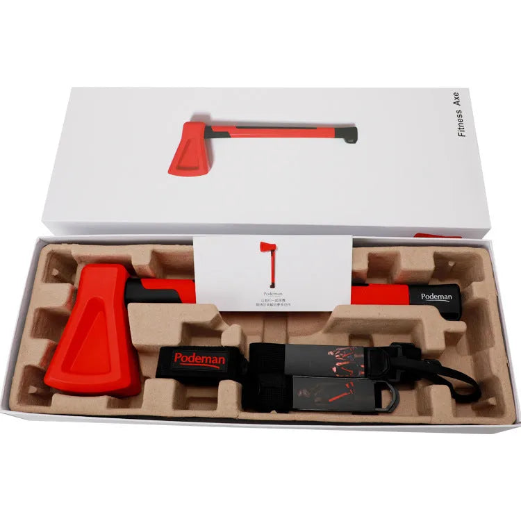 Red plastic home fitness axe muscle trainer for functional exercise