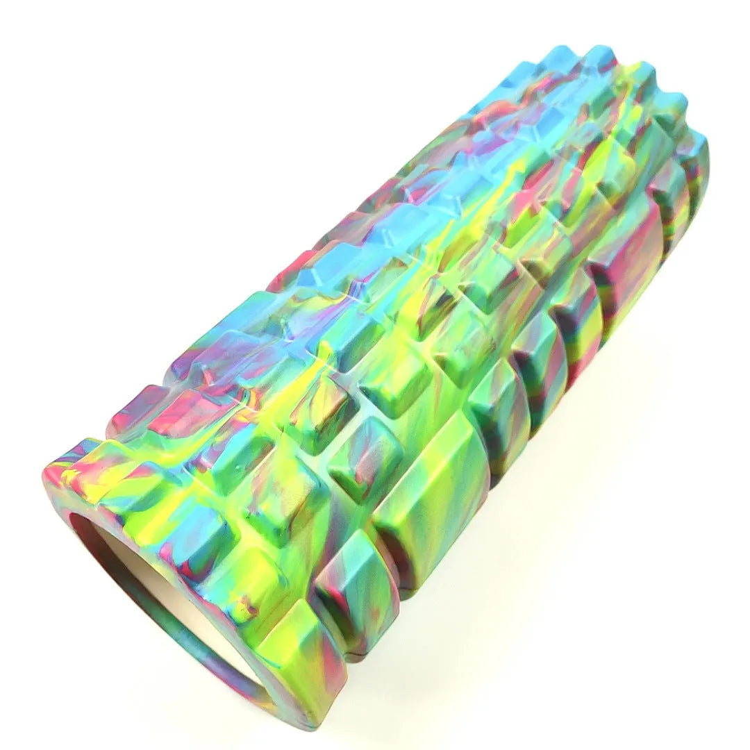 33 cm long camouflage pattern EVA foam roller with 14 cm diameter for fitness and yoga