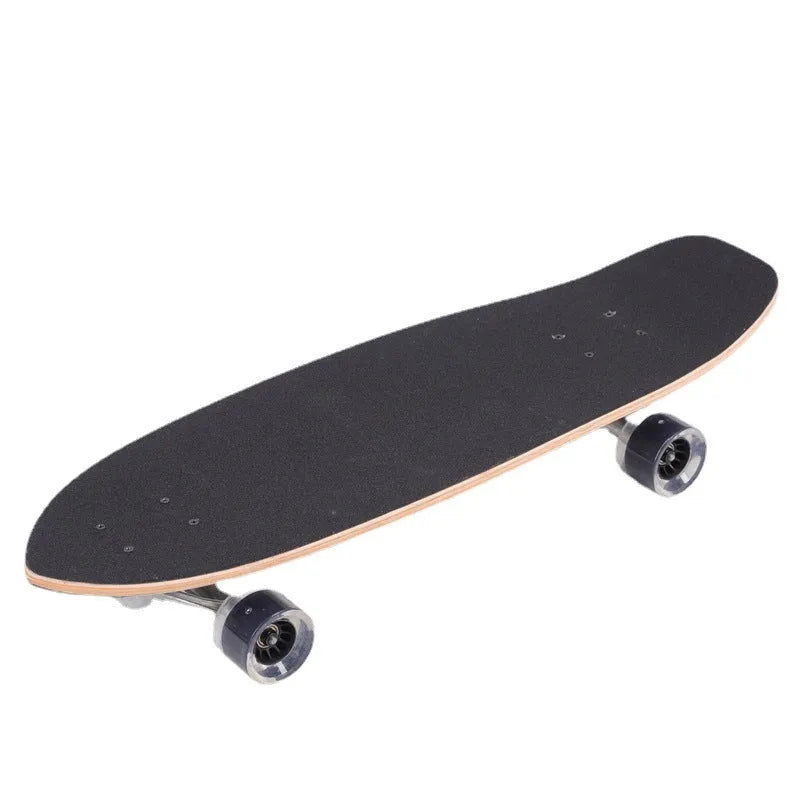 White 31-inch maple street scooter deck on a plain background.