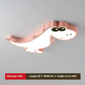 Cartoon dinosaur ceiling light with 48cm diameter PVC shade and aluminium fixture