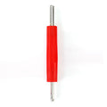 Single-head aluminium alloy twist valve wrench tool in one of three colour styles.