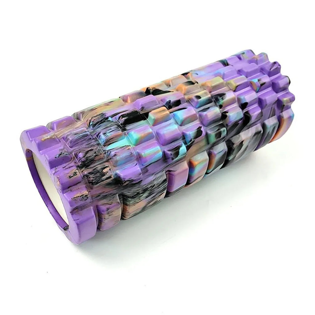 33 cm long camouflage pattern EVA foam roller with 14 cm diameter for fitness and yoga