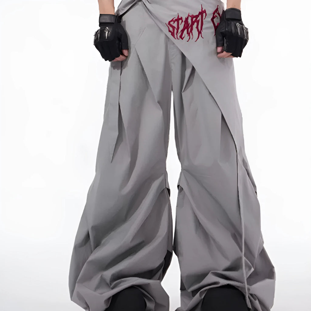 Boys wide-leg trousers in refined Korean style available in black grey white solid colours
