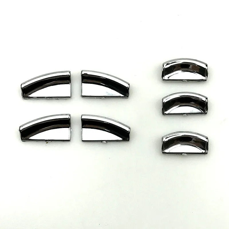 Black window lift button decorative cover with glitter design on ABS plastic for car interior enhancement