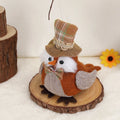 Thanksgiving owl decoration hanging pendant in green and orange colours.