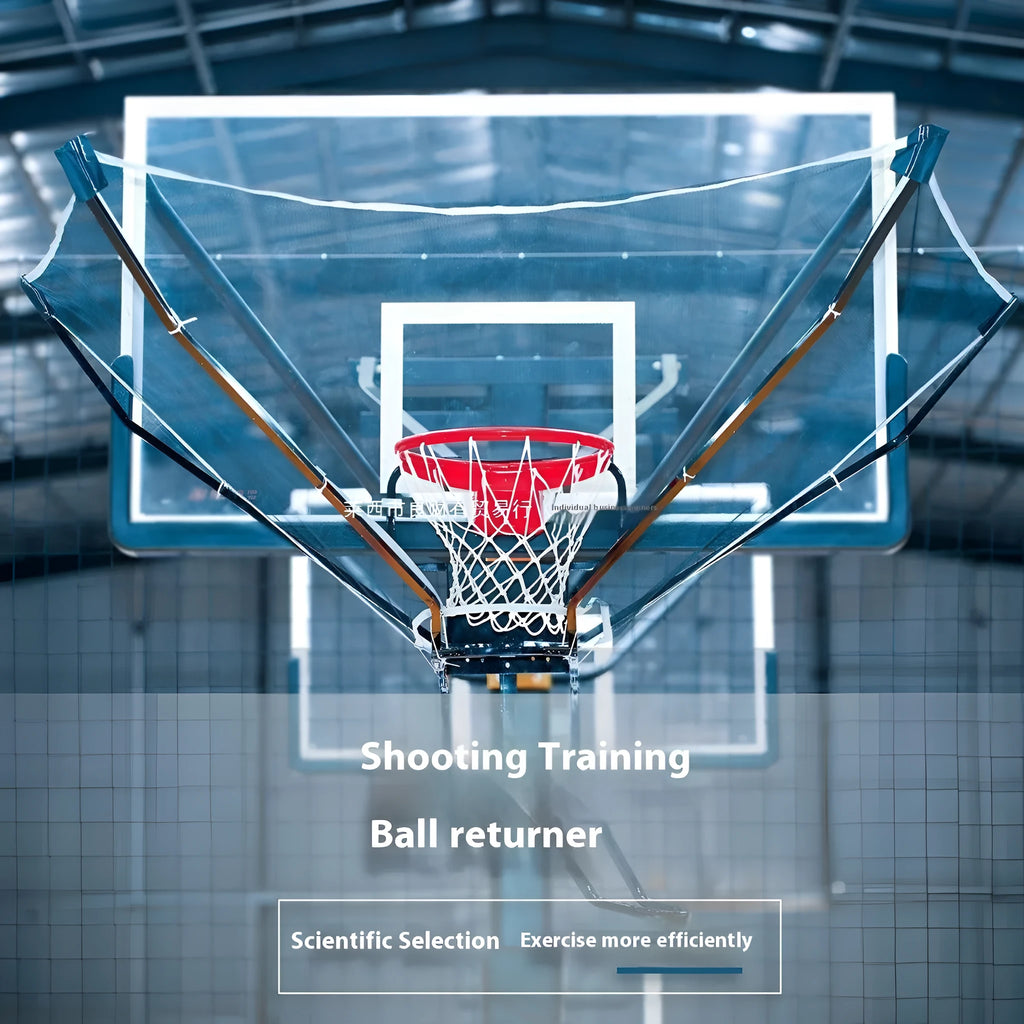 Basketball training ball return machine with automatic serve function for solo shooting practice