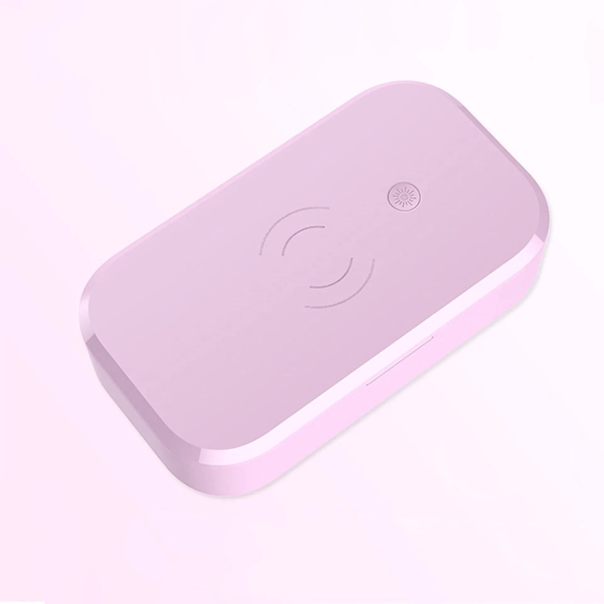 UV disinfection box for nail tools with wireless mobile phone charging in portable 380g design