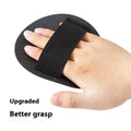 Round cake shaped rubber finger bath massager for women in lace or strap style options