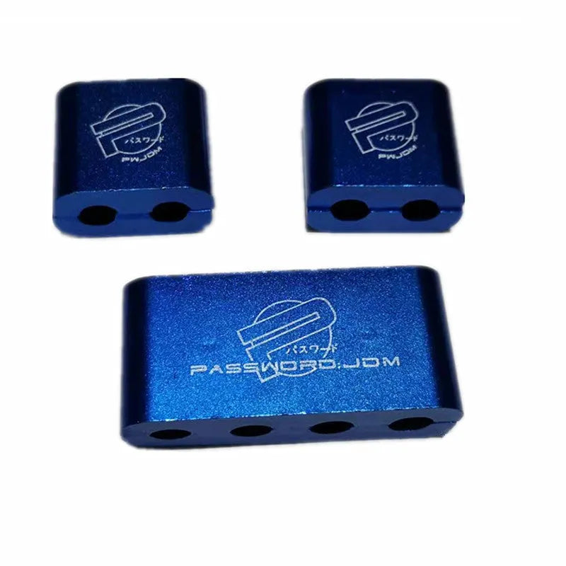 Three-piece zinc alloy car modification fastening clamp in multiple colours