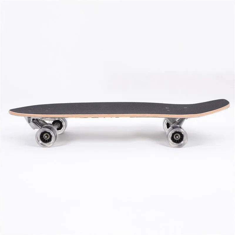 White 31-inch maple street scooter deck on a plain background.