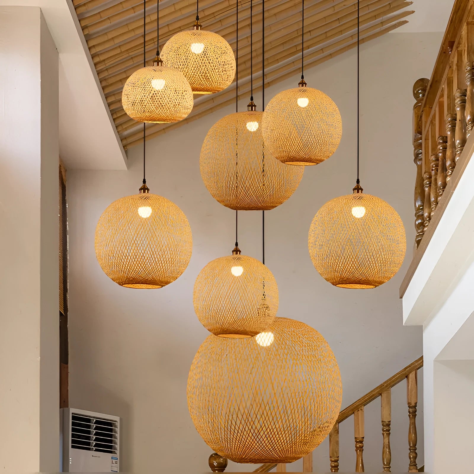 Pastoral farmhouse style chandelier light fixture for bedroom with multiple diameter options
