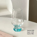 Six different glass designs including goblet, beer stein, champagne glass and themed toasting glasses