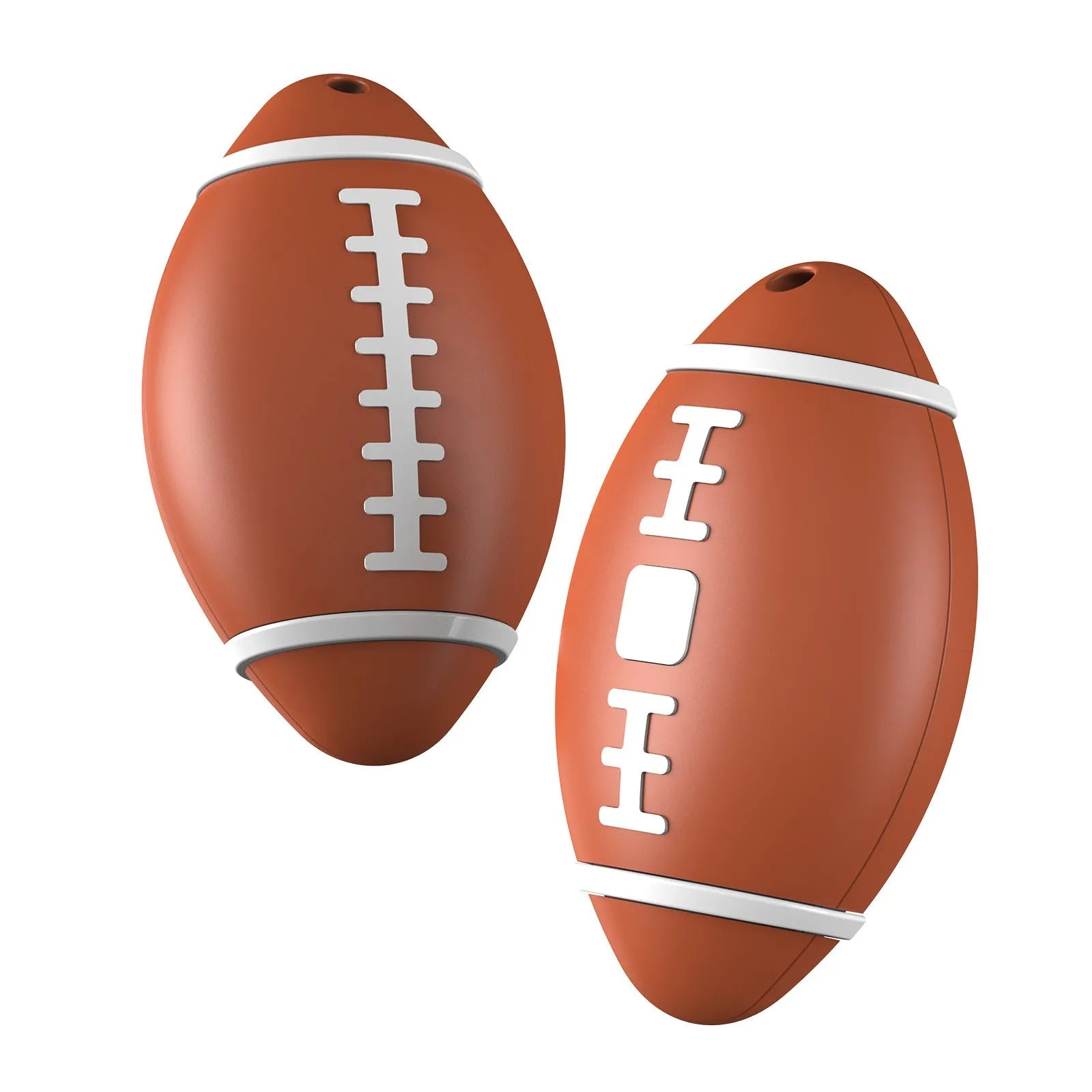 F06 Rugby electronic anti-loss alarm device in black, brown, or green with 31.8mm diameter ABS housing