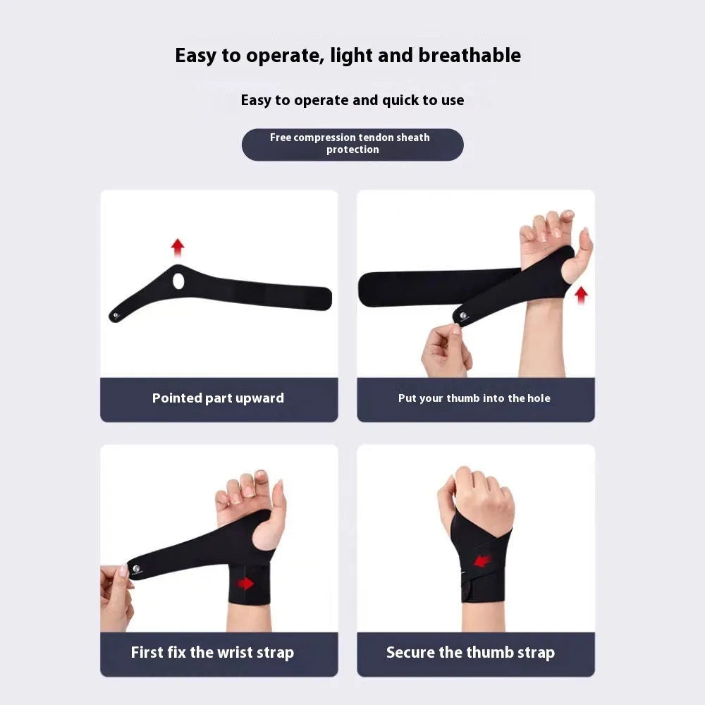 Adjustable athletic wristguard for sports wrist support in black and skin colour options