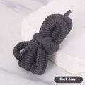Oval shoelace adapter rope in multiple colours showing 1.0 width and length options for sneakers and sweatshirts.
