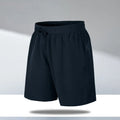 Men's loose fit quick-drying polyester beach shorts with micro-elastic waistband