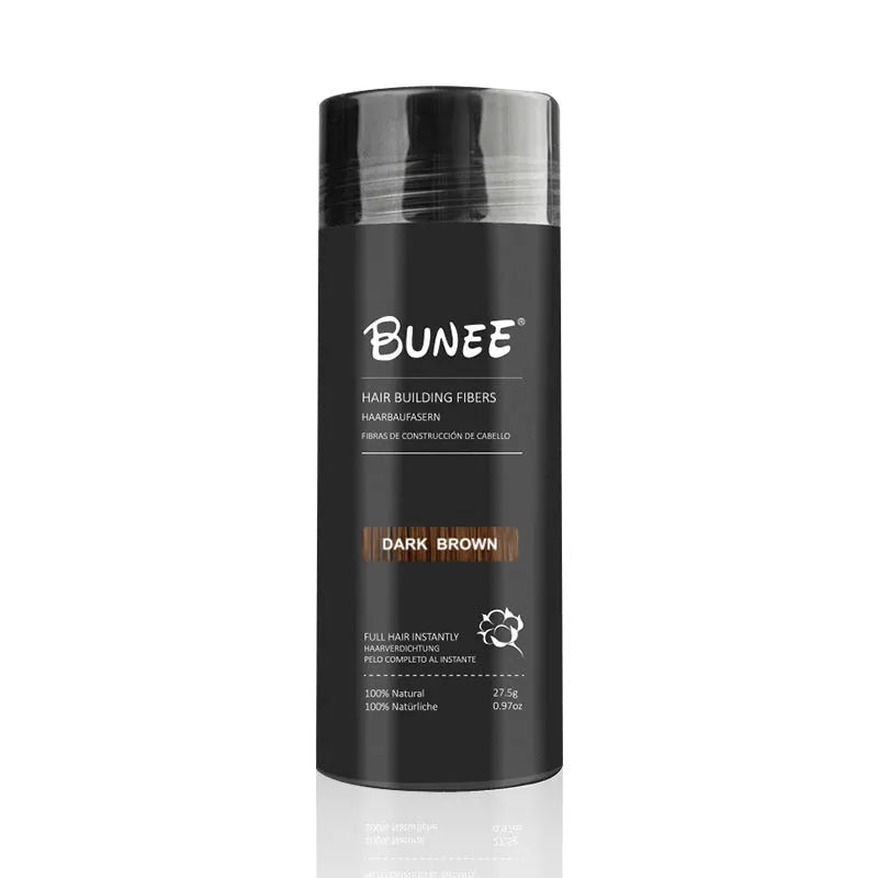 Dense hair fibre powder three-piece set boxed with multiple colour options for thinning hair coverage