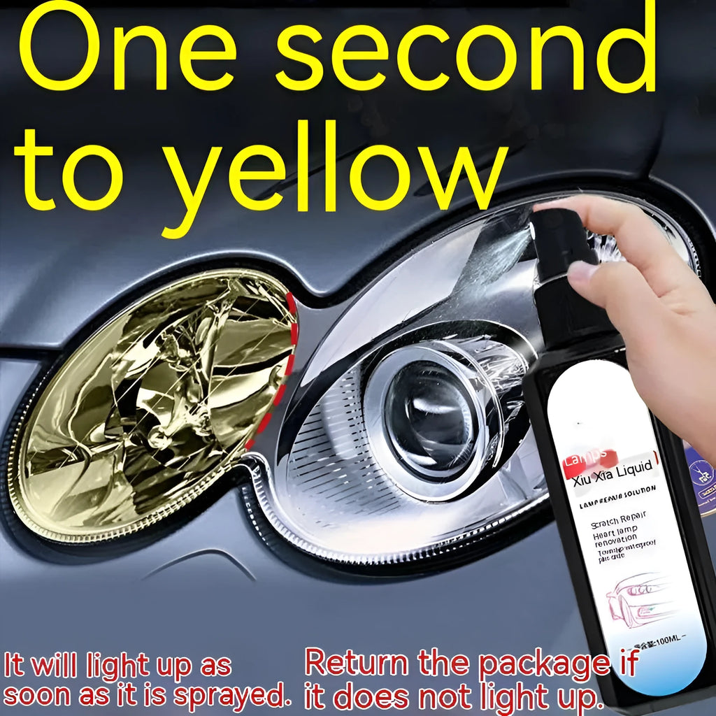100ml bottle of car headlight restoration liquid for plastic lens cleaning