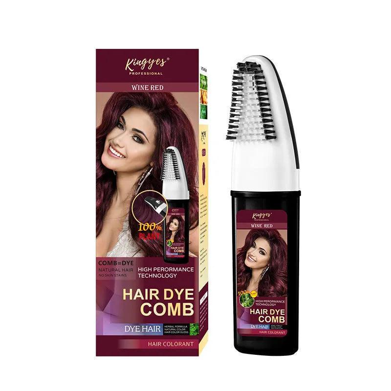 200ml hair dye colour cream containers in brown, wine red, and dark brown shades
