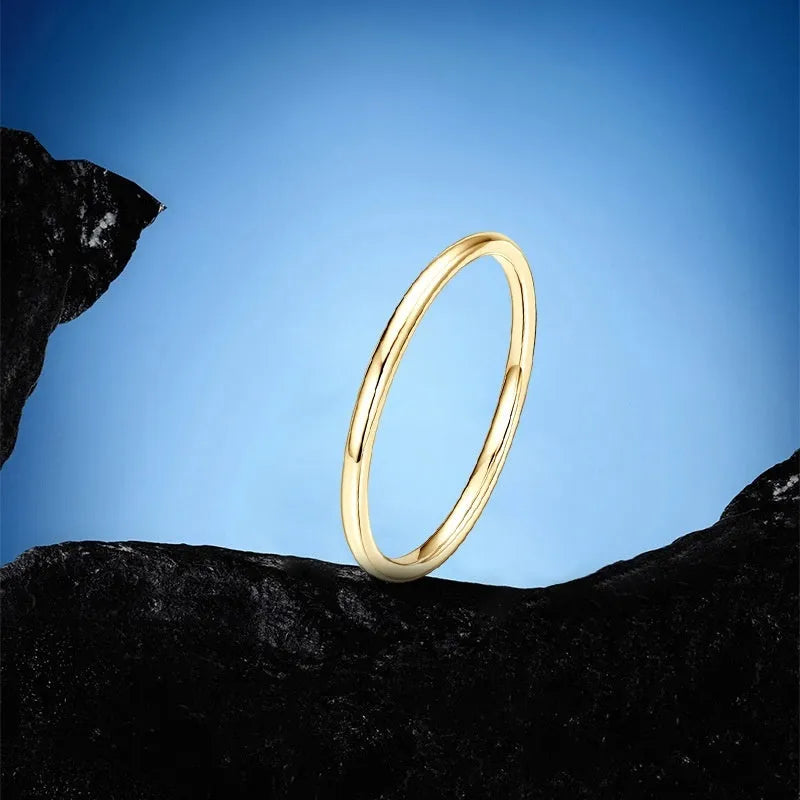 S925 sterling silver geometric bracelet ring with round elements on a plain background